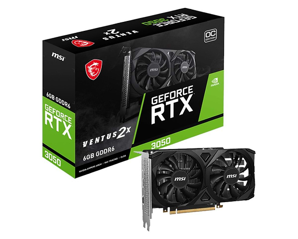 Фото - Відеокарта MSI Nvidia GeForce RTX 3050 VENTUS 2X E 6G OC