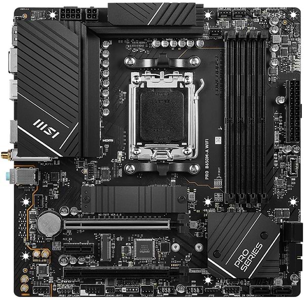 Фото - Материнская плата MSI AMD B650 SAM5 MATX (PRO B650M-A WIFI)