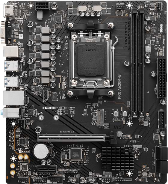 Фото - Материнська плата MSI PRO A620M-B