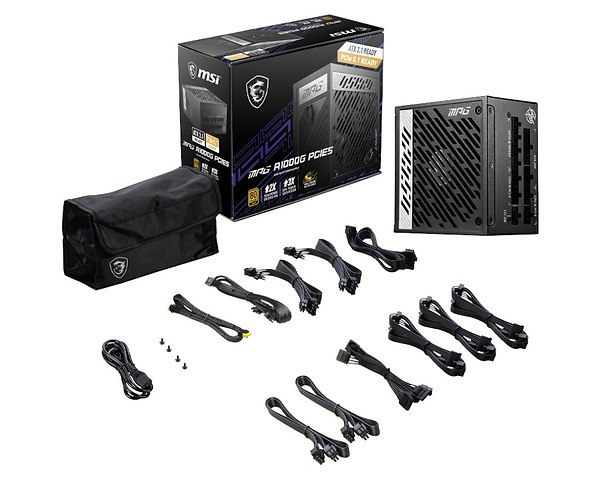 Фото - Блок питания для ПК MSI MPG A1000G PCIE5
