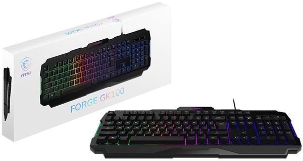 Фото - Клавиатура проводная игровая MSI FORGE GK100 EN/UKR/RU, Black