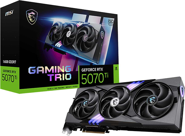 Фото - Видеокарта MSI GeForce RTX 5070 Ti 16G GAMING TRIO OC PLUS