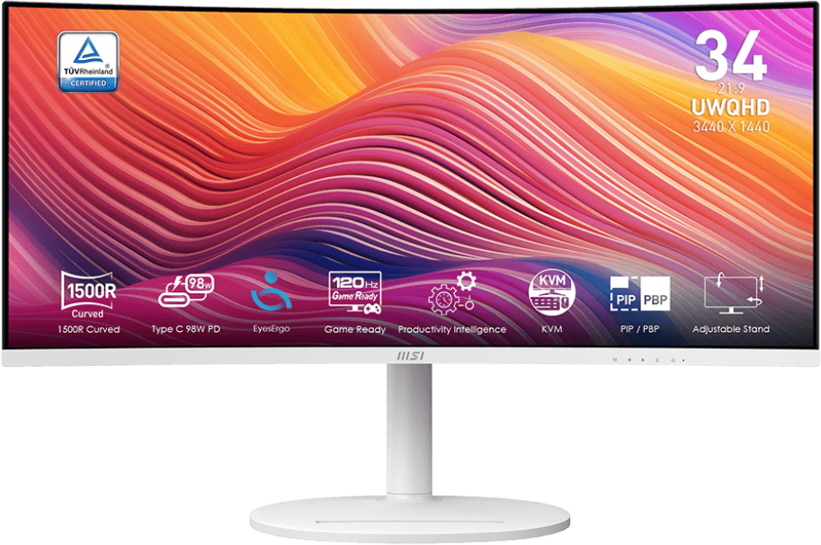 Монитор MSI Modern MD342CQPW - Фото 1