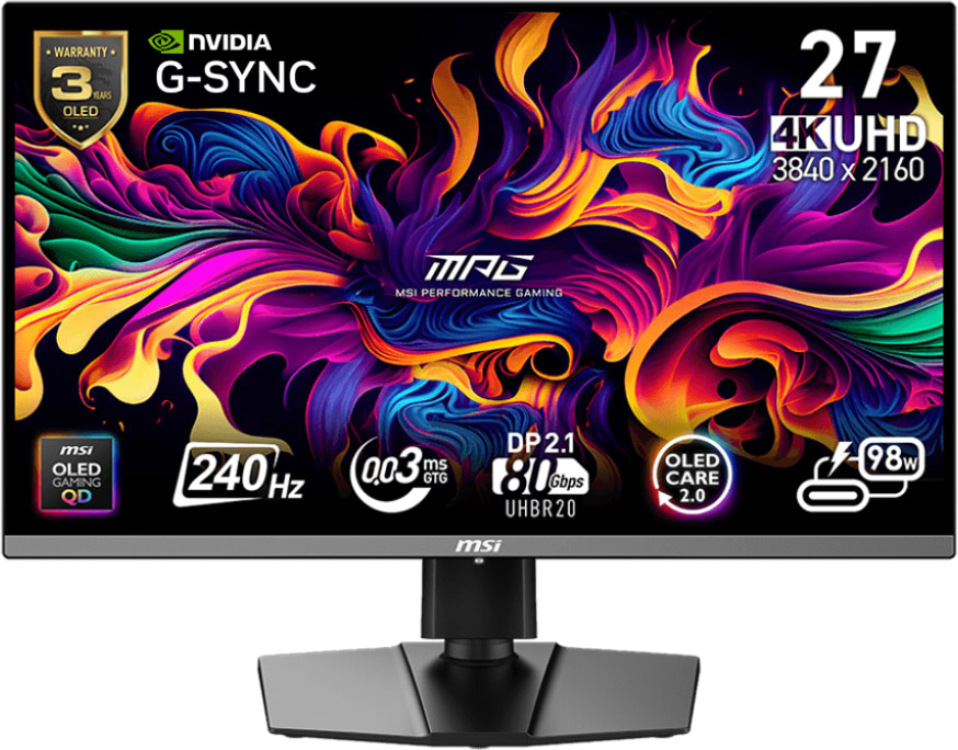 Монитор игровой MSI MPG 272URX QD-OLED - Фото 1