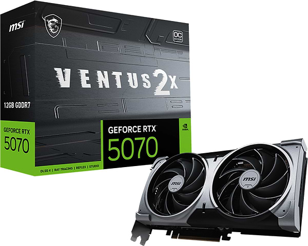 Фото - Видеокарта MSI GeForce RTX 5070 12GB GDDR7 VENTUS 2X OC