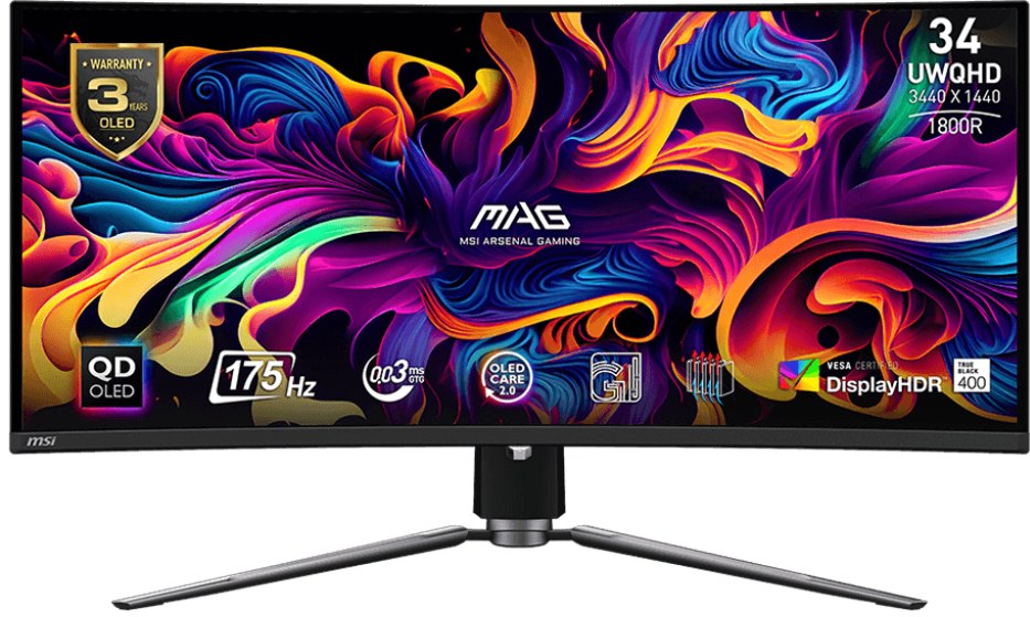 Монітор ігровий MSI MAG 341CQP QD-OLED - Фото 1
