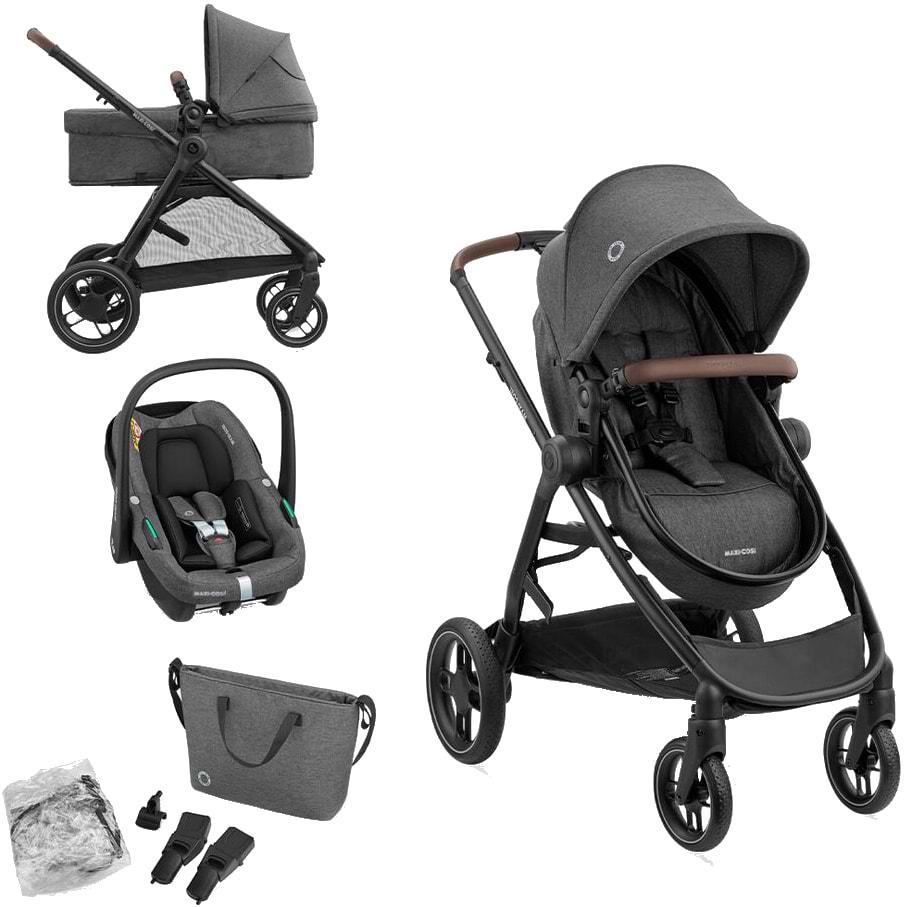 Коляска универсальная 3 в 1 Maxi-Cosi Zelia S Trio Dark Grey