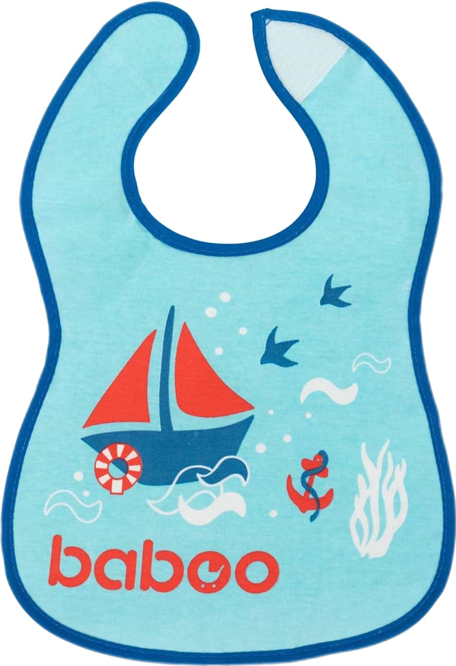 Нагрудник тканинний Baboo Marine Blue (11-011)