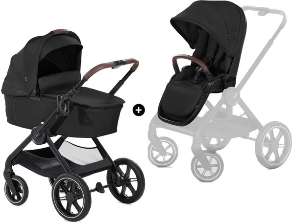 Коляска універсальна 2 в 1 HAUCK Walk N Care Air Black - Фото 1