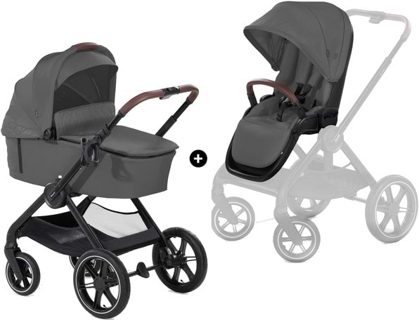 Коляска універсальна 2 в 1 HAUCK Walk N Care Air Dark Grey - Фото 1