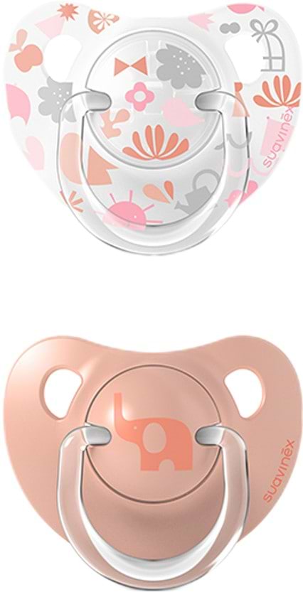 Ортодонтическая пустышка Suavinex Memories - истории малышей оранжевая (307155)