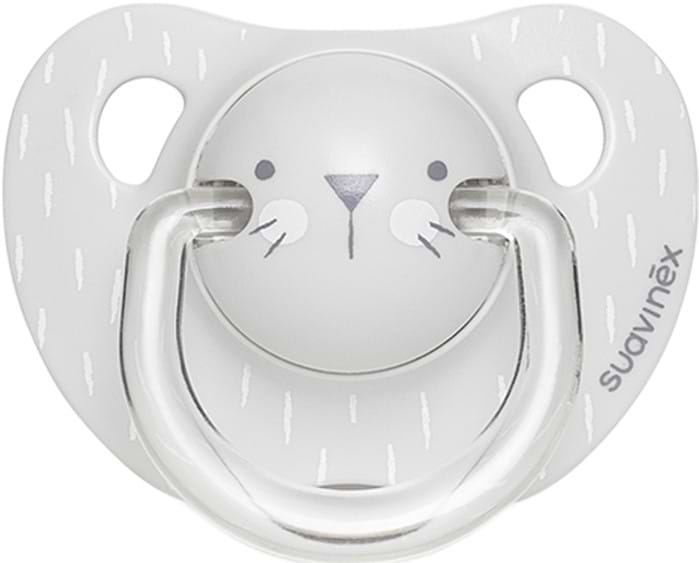 Анатомическая пустышка Suavinex Hygge:Уютные истории серая (306566)