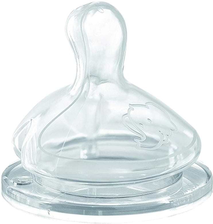 Середній потік соска дитяча силіконова Bebe Confort 
Emotion Physio з широкою основою 2 шт. розмір M