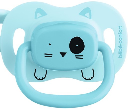 Фото - Симметричная пустышка Bebe Confort 2 шт 18/36 Minimalistic Animals Blue