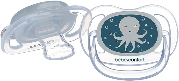 Фото - Ортодонтическая пустышка Bebe Confort Physio Air Dummy Gardener 2 шт. 0/6 Blue Octopus