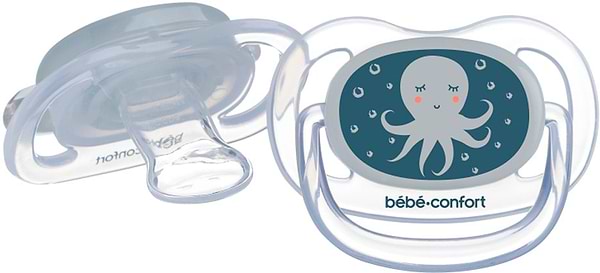 Фото - Ортодонтична пустушка Bebe Confort Bblue Octopus 2 шт. 6-18м+