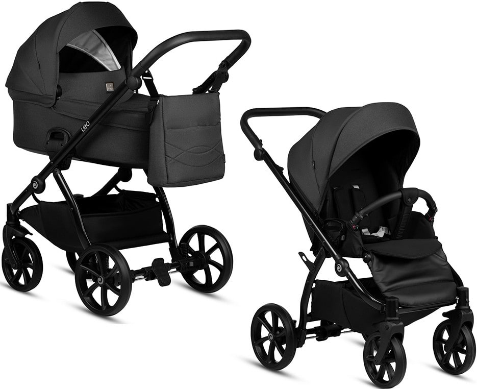 Коляска універсальна 2 в 1 Tutis Leo Black