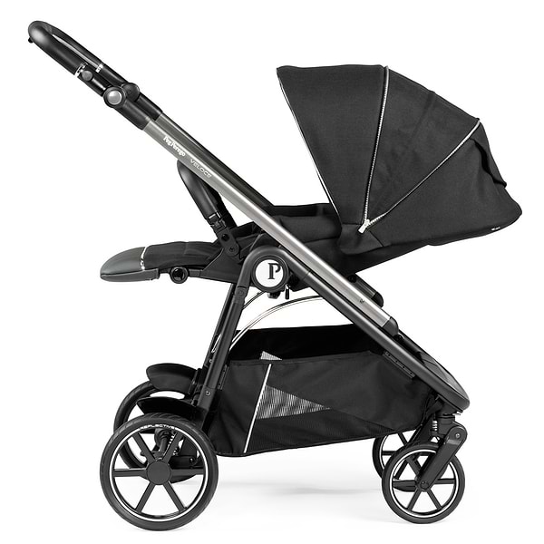 Фото - Коляска универсальная 3 в 1 Peg-Perego Veloce Black Shine Lounge (PACK-VEL31LG000005)