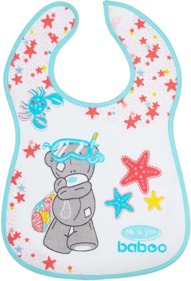Нагрудник тканевый Baboo Me to You 3+ мес White (11-100)