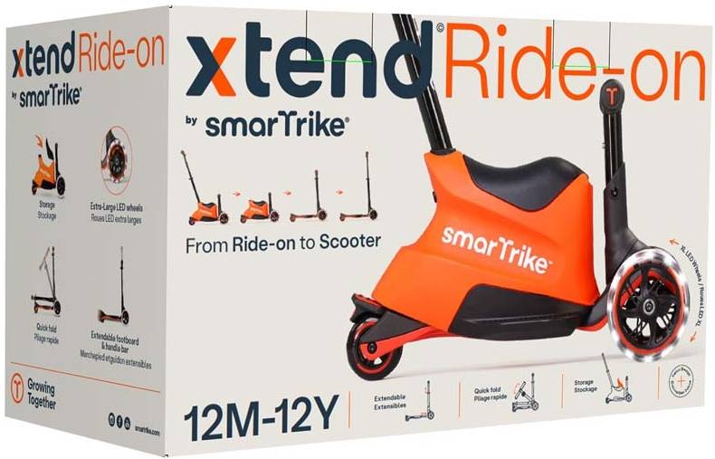 Фото - Триколісний самокат smarTrike Xtend Ride-on Orange (2401303)