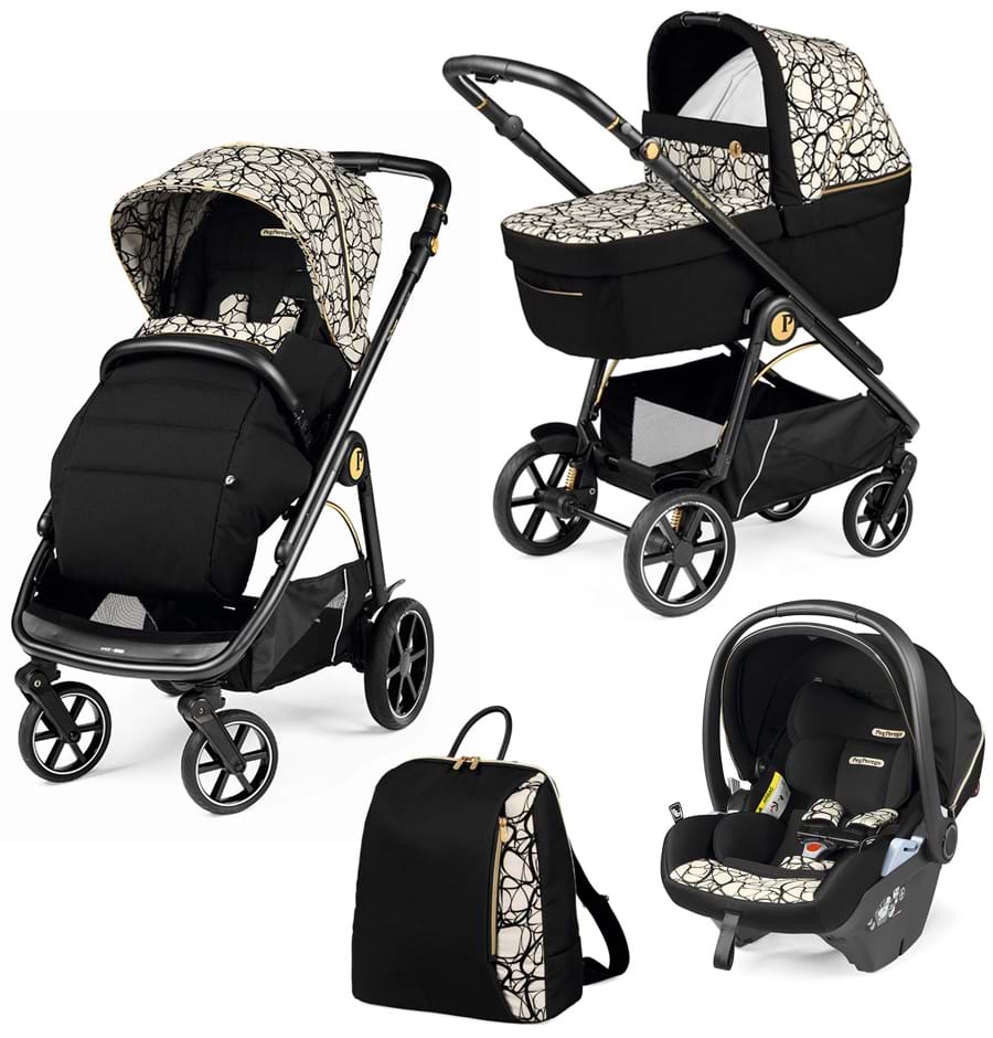 Коляска универсальная 3 в 1 Peg-Perego Veloce Grafic Gold Lounge (PACK-VEL31LG000002)