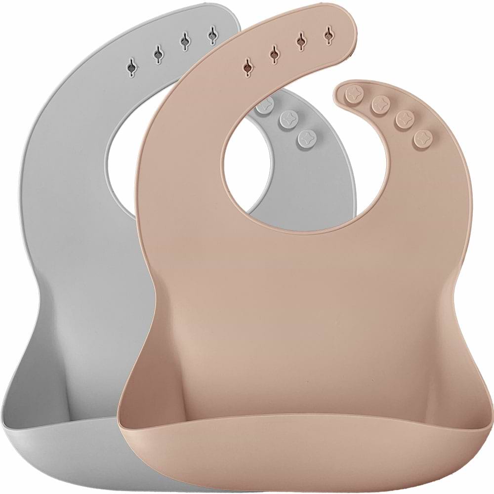 Нагрудник силиконовый MinikOiOi Basics Bubble Beige/Powd 2 шт. (101020066)