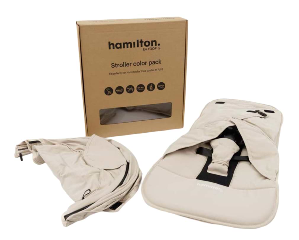 Муфта-чехол для коляски Hamilton by Yoop X1 Plus Cream White (65078) - Фото 1