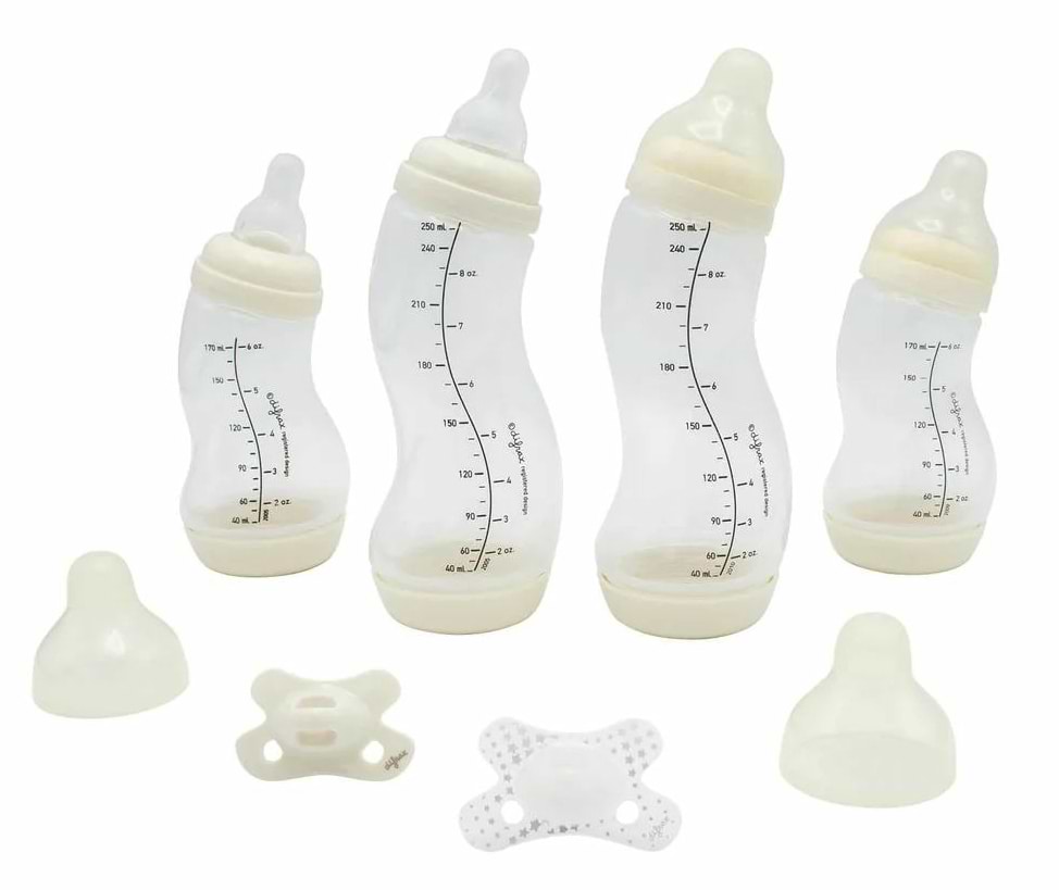Пляшка для годування Difrax 4 шт. антиколікові пляшечки, 2 шт. пустушки (603)