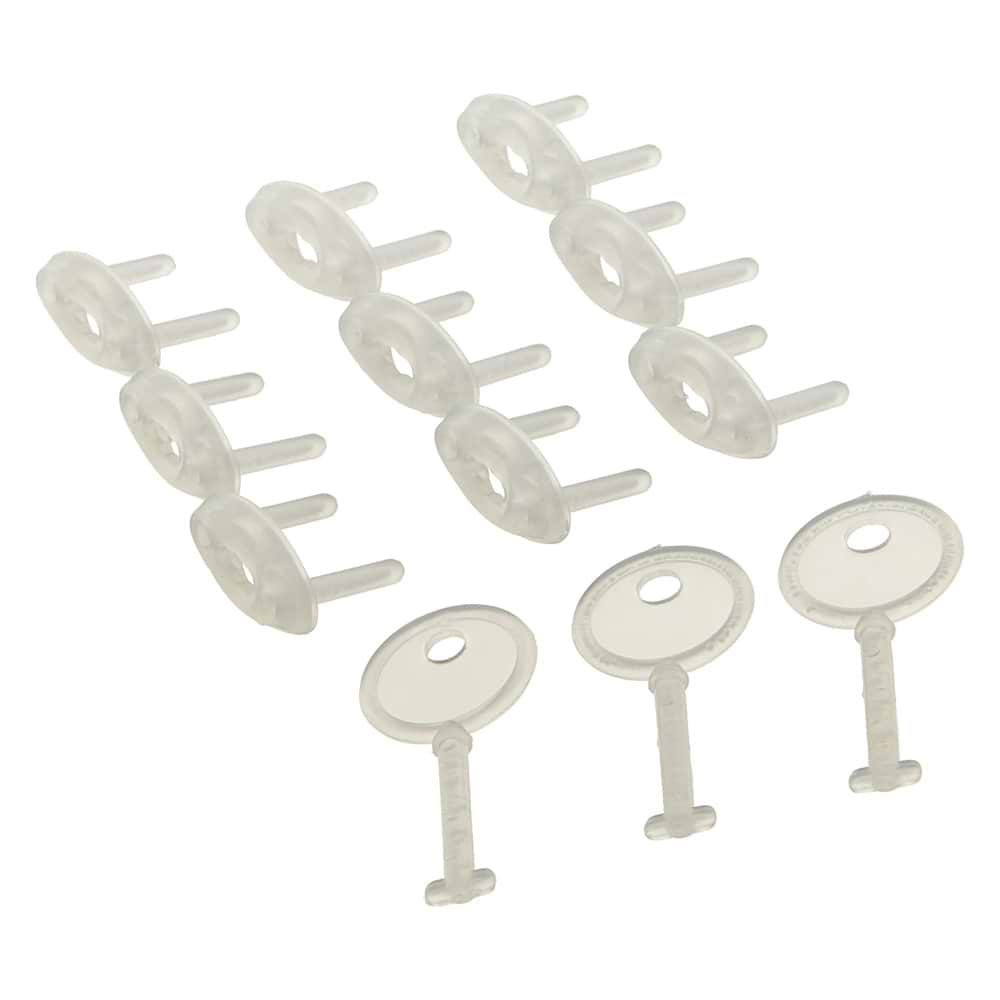 Заглушки для розетки DreamBaby 9 заглушок/3 ключі EURO (G142E)