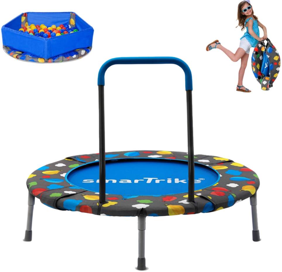 Сухий басейн з кульками smarTrike Батут 3в1 Trampoline з тримачем (9200000) - Фото 1