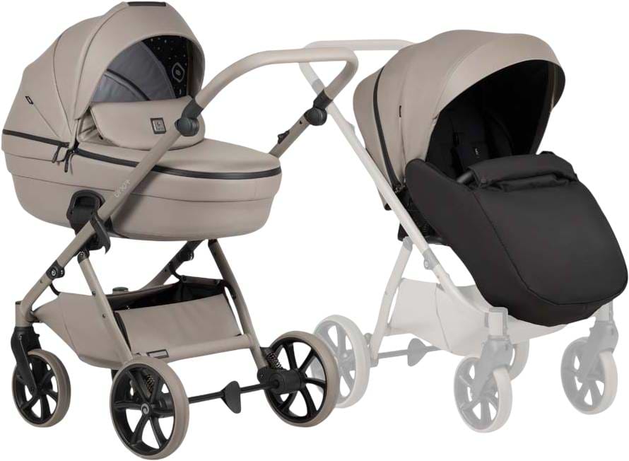 Коляска универсальная 2 в 1 Tutis Uno6 plus Leather Nocciola