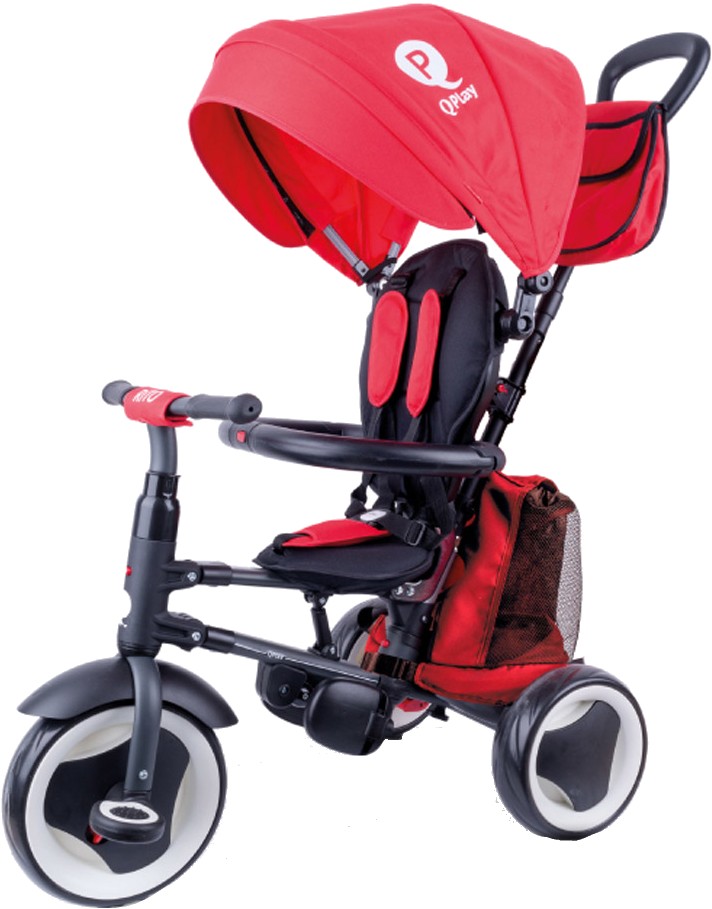 Трёхколёсный велосипед Qplay Rito+ Eva Red (S380-8Red)