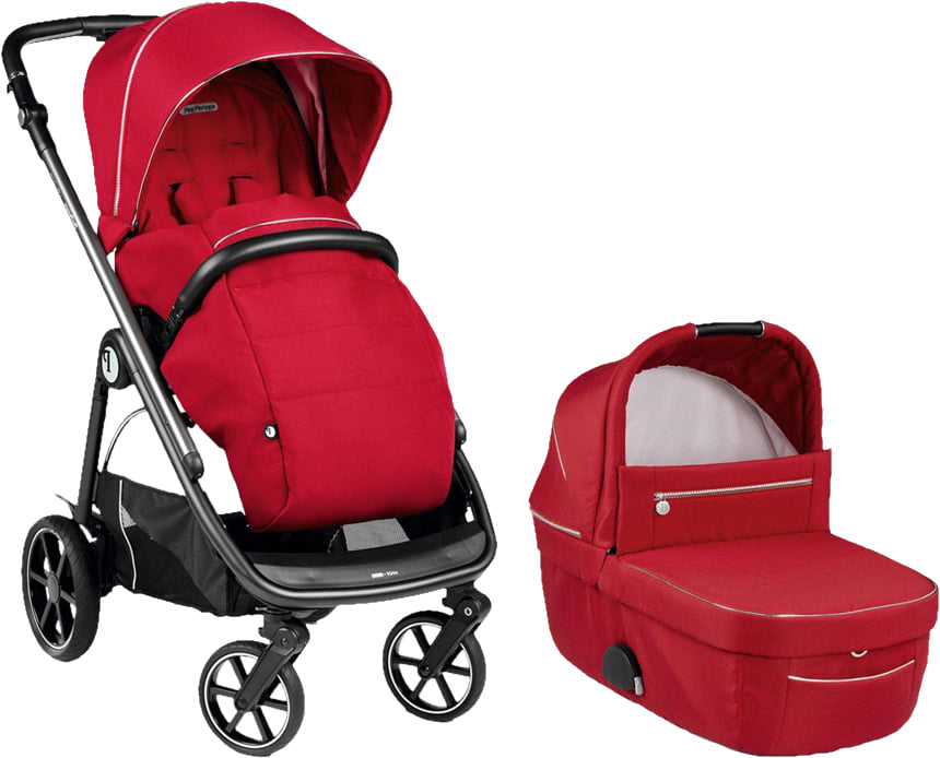 Коляска универсальная 2 в 1 Peg-Perego Veloce Red Shine (PACK-VEL2100000004)
