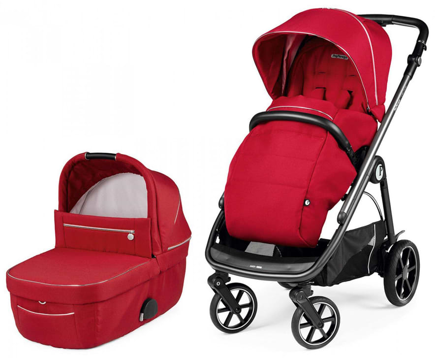 Коляска универсальная 2 в 1 Peg-Perego Veloce Red Shine (PACK-VEL2100000004) - Фото 1