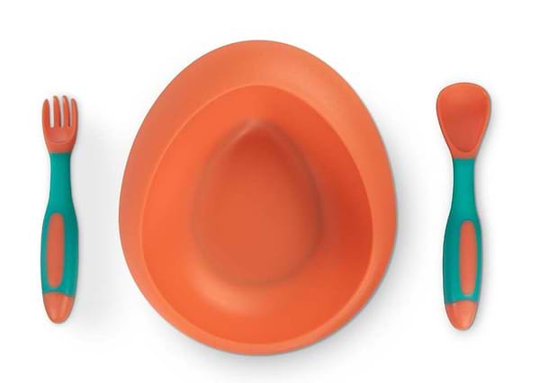 Фото - Тарілка для малюка Baboo Orange (9-031)