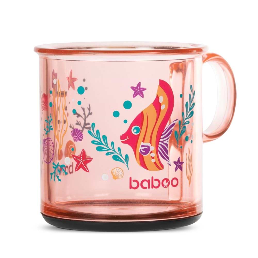Чашка Baboo 170 мл Sea Life Pink (8-140)