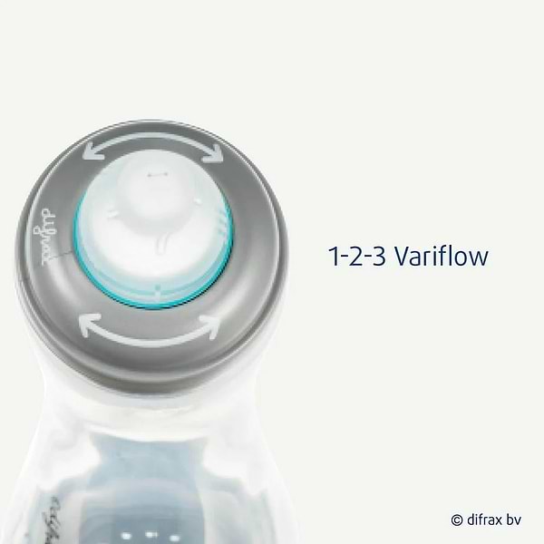 Фото - Пляшка для годування Difrax Variflow 1-2-3 Natural 250 мл (712)