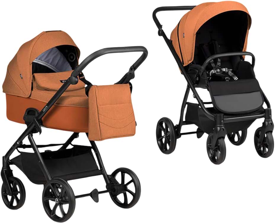Коляска універсальна 2 в 1 Tutis Leo3 plus Orange