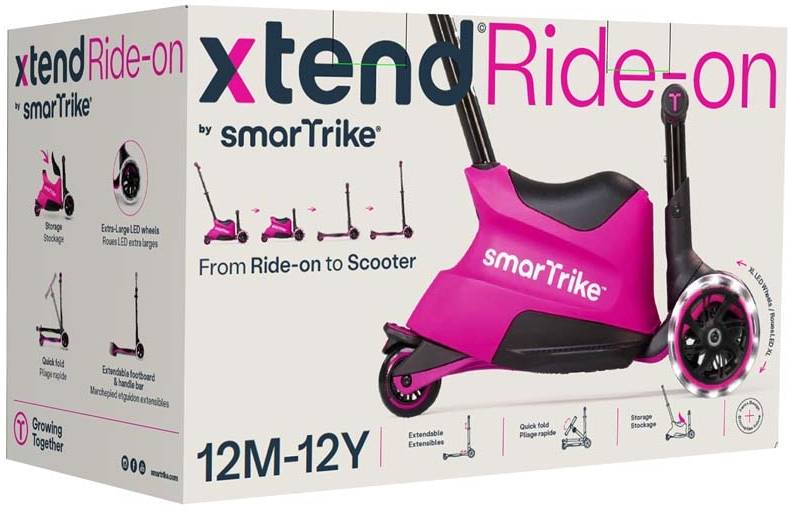 Фото - Трёхколёсный самокат smarTrike Xtend Ride-on Pink (2401301)