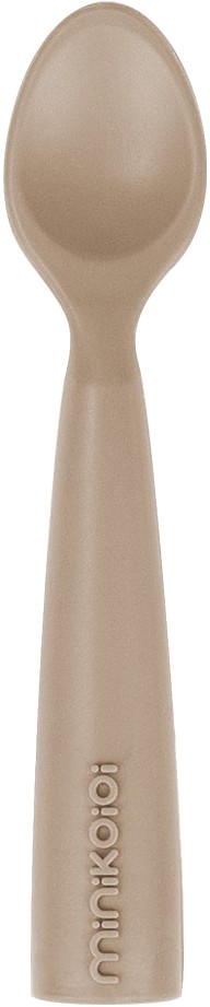 Ложка детская MinikOiOi силиконовая Scooper Bubble Beige (101140008)