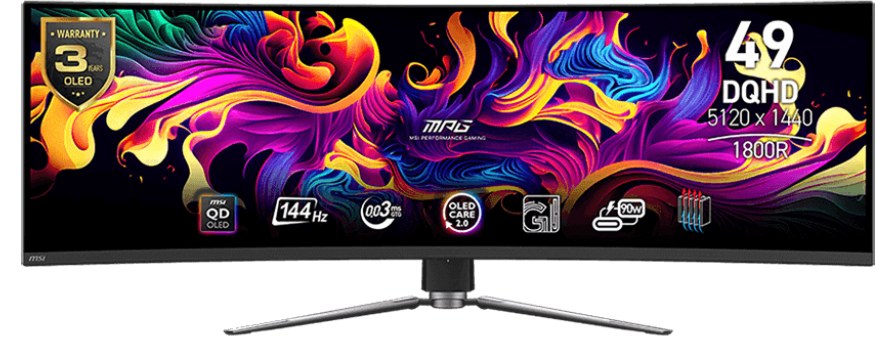 Монитор игровой MSI MPG 491CQP QD-OLED - Фото 1