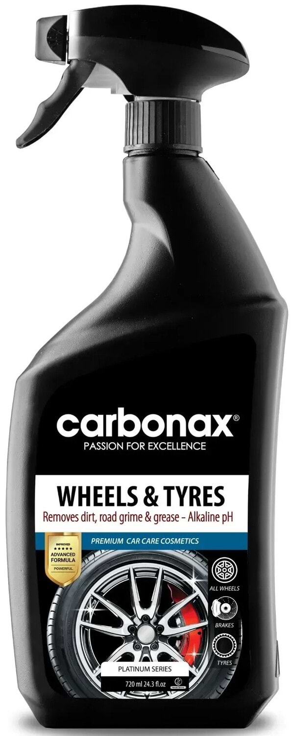Фото - Очисник для авто Carbonax для коліс і шин Wheels & Tyres Cleaner 720 мл (103) Фото - Очисник для авто Carbonax для коліс і шин Wheels & Tyres Cleaner 720 мл (103)