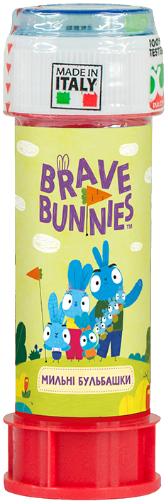 Фото - Мильні бульбашки Dulcop BRAVE BUNNIES 60 мл (103001110071)