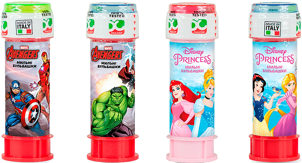 Фото - Мыльные пузыри Dulcop Принцессы/Мстители 60 мл (103001110081)