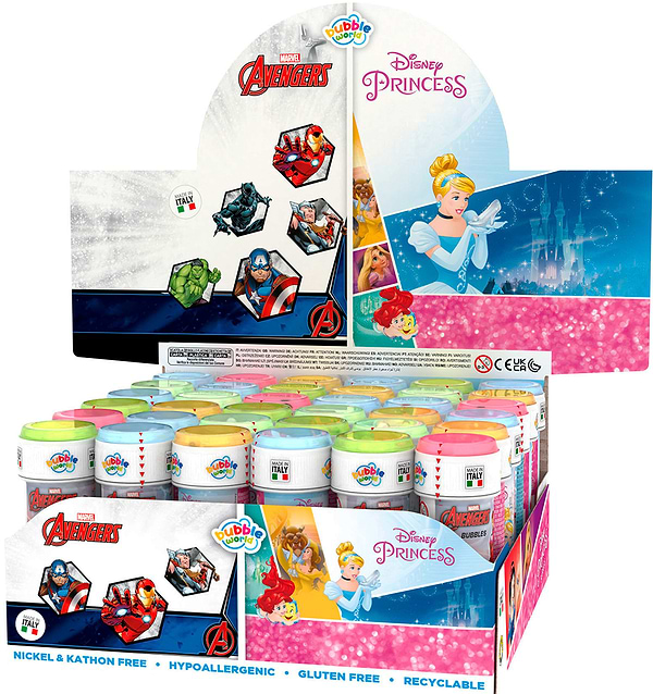 Фото - Мыльные пузыри Dulcop Принцессы/Мстители 60 мл (103001110081)