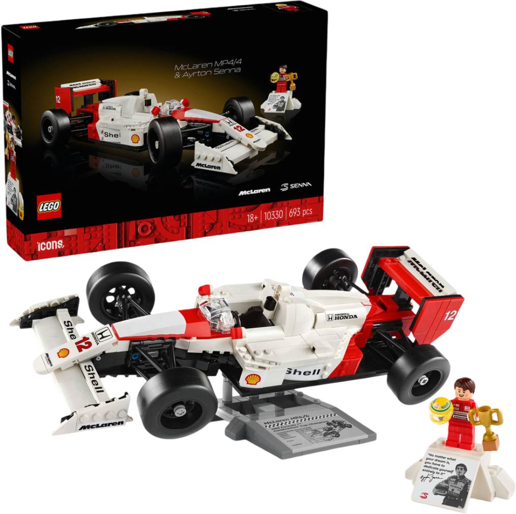 Купити Конструктор LEGO ICONS McLaren MP4/4 і Айртон Сенна (10330) - Фото 1 Конструктор LEGO ICONS McLaren MP4/4 і Айртон Сенна (10330) - Фото 1