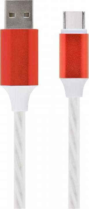 Кабель Cablexpert USB 2.0 - USB Type-C 1m Premium White (CC-USB-CMLED-1M)