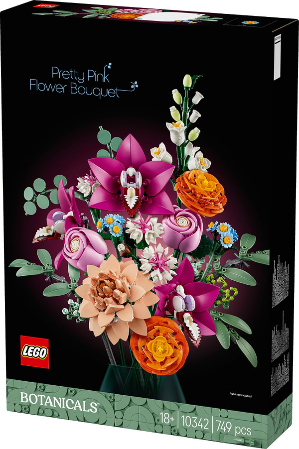 Фото - Конструктор LEGO Botanicals Милый розовый букет цветов (10342)