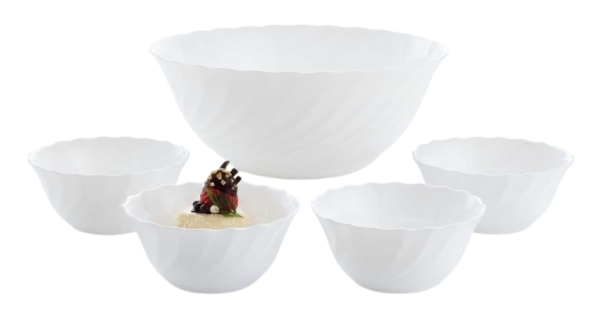 Набор салатников Luminarc TRIANON 5 пр. (4х12 см, 1х24 см)