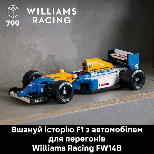 Фото - Конструктор LEGO Iconic Williams Racing FW14B і Найджел Менселл (10353)